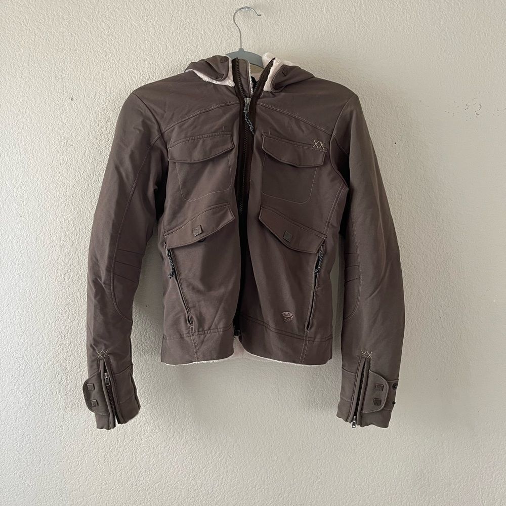 Mountain hardware Sherpa‎ detail moto inspired jacket